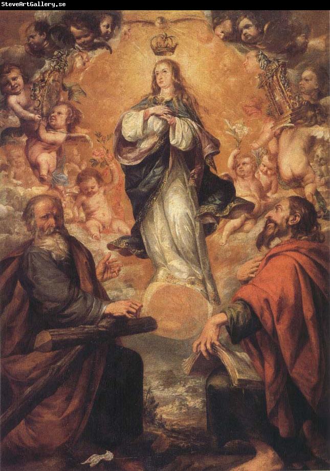 Juan de Valdes Leal Virgin of the Immaculate Conception with Sts.Andrew and Fohn the Baptist